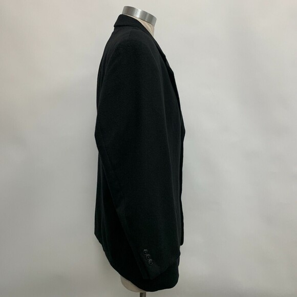 Andrew Fezza New York Men's Blazer Jacket 46R Black 100% Cashmere - Picture 6 of 10